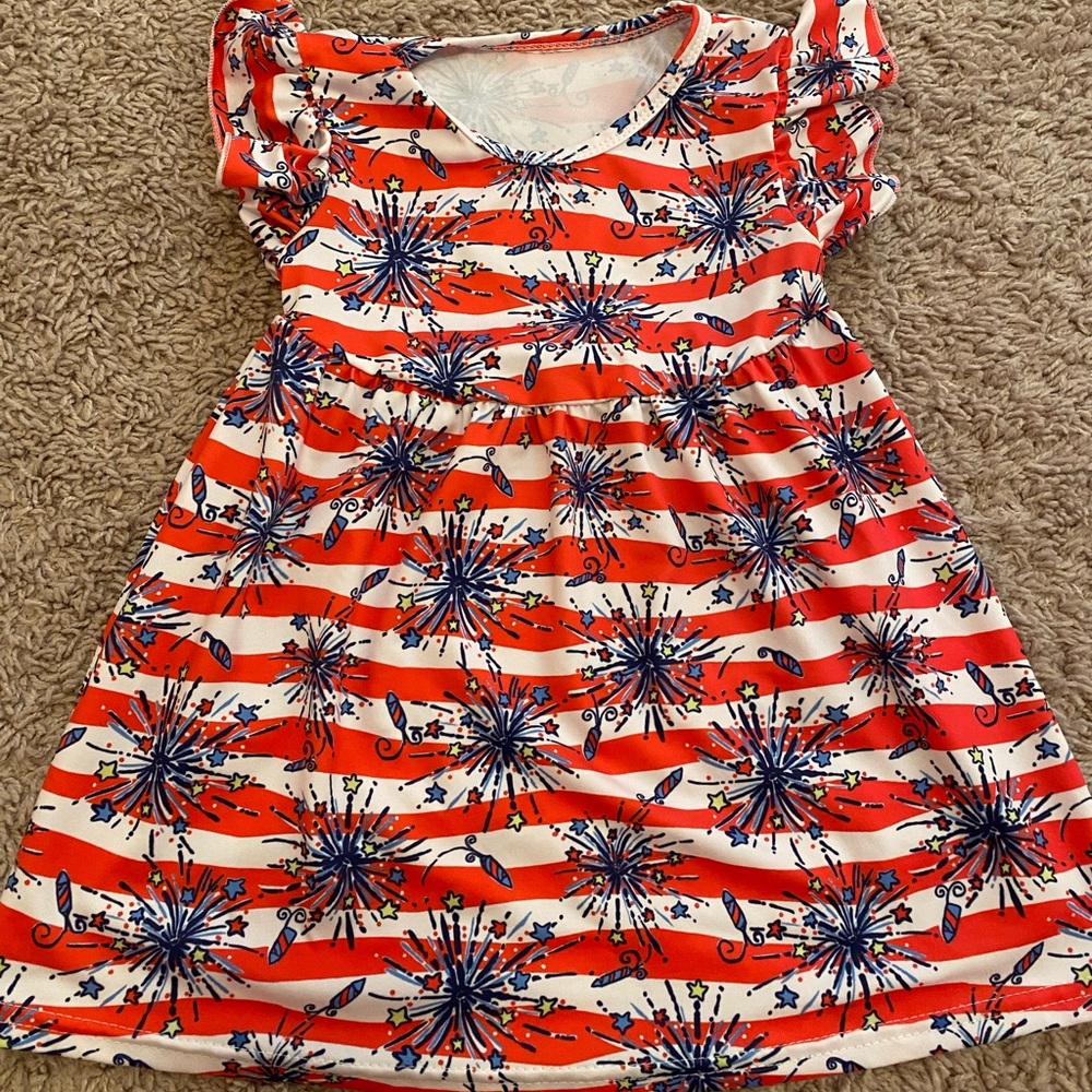 Lilly Pulitzer She’s a Firecracker inspired dress.  2T EUC